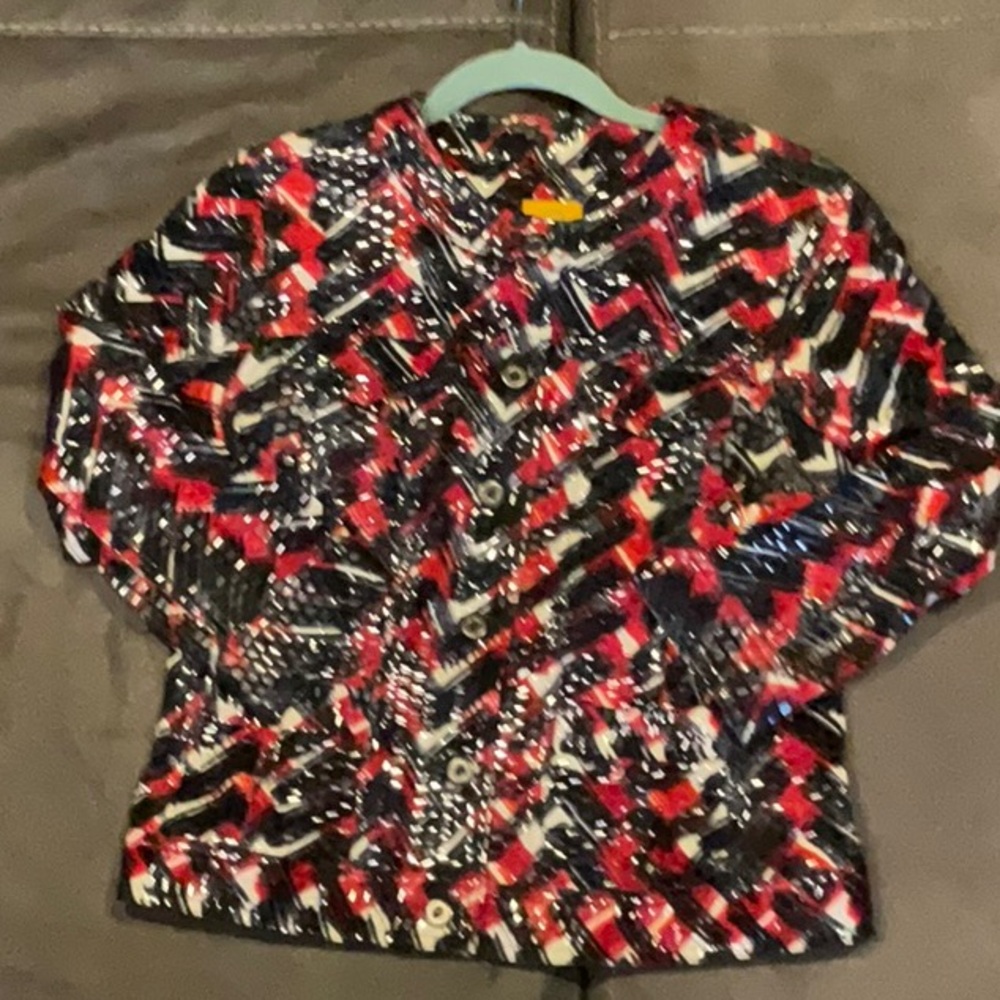 Ruby Rd. Multicolor Patterned Blazer - Picture 1 of 4